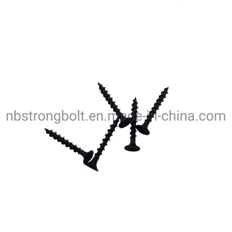Phil Bugle HD Fine Thread Drywall Screw Black Phos #6X1"
