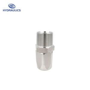 Male NPT Hose Connectors Stainless Steel R5 Reusable Hose Fittings