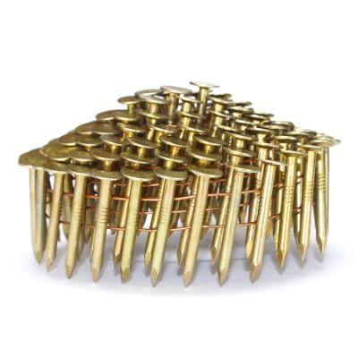 7200 Count 15 Degree Electro Galvanized Coil Roofing Nails for USA Market