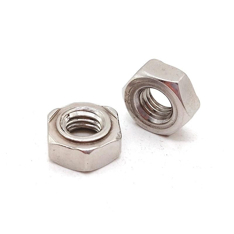 Customized Stainless Steel SS304 SS316 M18 M6 Standard DIN929 Hex Weld Nut