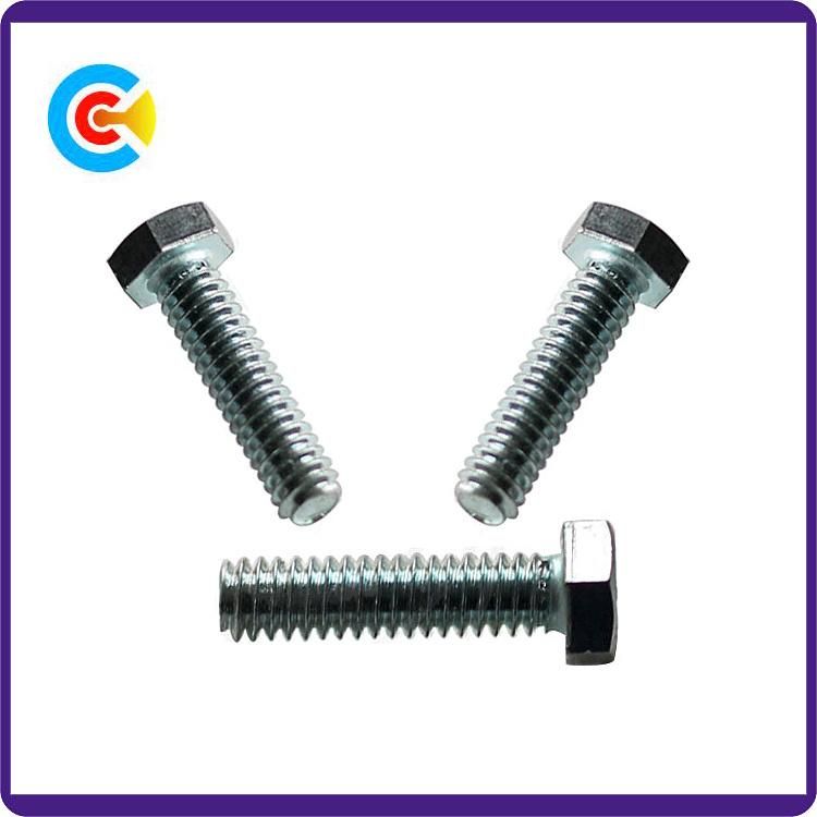 DIN/ANSI/BS/JIS Carbon-Steel/Stainless-Steel Galvanized Hexagon Bolts for Building and Bridge