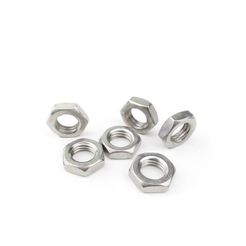 Stainless Steel 304 316 GB6172 Hexagon Thin Nut with All Types Hex Nut