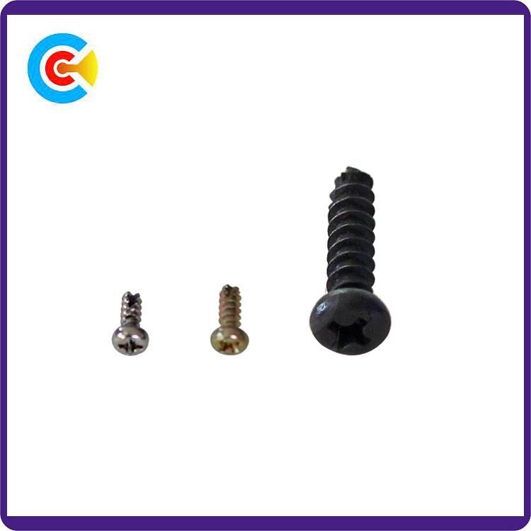 DIN/ANSI/BS/JIS Carbon-Steel/Stainless-Steel Pan Cutting Tail Self-Tapping Furniture Plastic Fasteners Screws