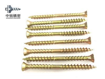 Pozidriv Head Chipboard Screw Double Csk Flat Full Thread C1022 Harden Zinc Plated 4X25mm Chipboard Screw