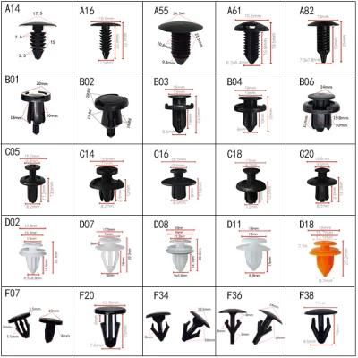 Automotive Christmas Tree Moulding Clips Snap Plastic Rivets Fir Tree Fastener