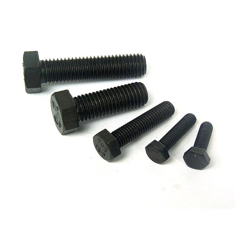 DIN933 Hex Head Bolt Hex Cap Screw Full Thread Carbon Steel Black Oxide Galvanized