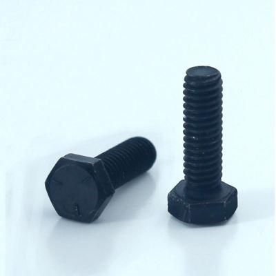 ASME B18.2.1 Hex Head Bolt Hex Cap Screw Full Thread Carbon Steel Black Oxide Galvanized