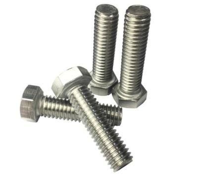 American External Hexagon Bolt 304 316 Stainless Steel British American Standard Hexagon Head Screw