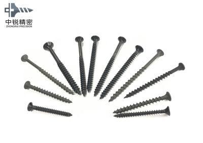 3.5X41mm Fine Thread Phillips Bugle Head Drywall Screws Black Phosphate Coated Drywall Screws