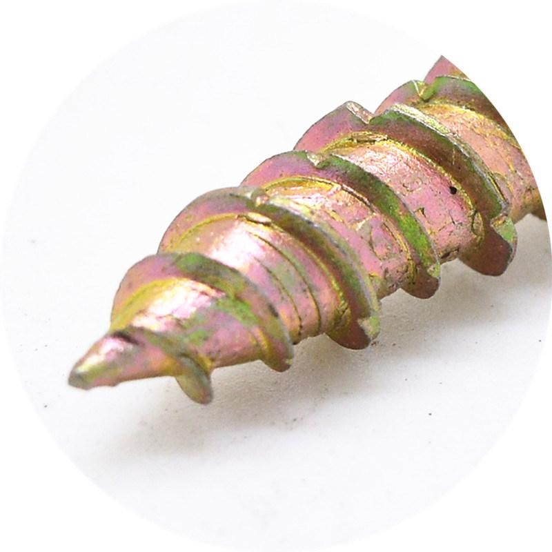Carbon Steel Yellow Zinc Plated Concrete Screws Material C1022