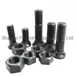 40cr Material 12.9 Grade Excavator and Bulldozer Track Shoe Plow Bolt