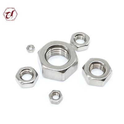 A4-80 Hex Ss 304 SS316 DIN934 Hexagon Nut
