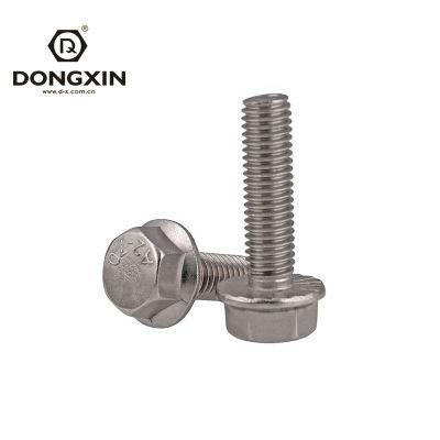 Customiized High Quality Galvanized Stainless Steel Full Thread Hexagon Head Flange Screw