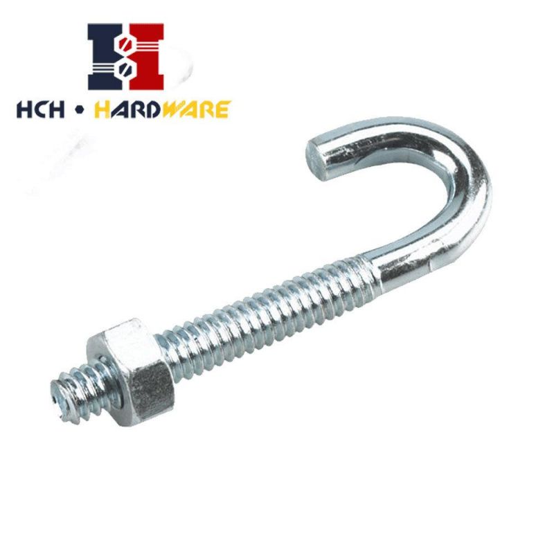 Customized Fastener Stainless Steel Hook Black Oxide Bolt