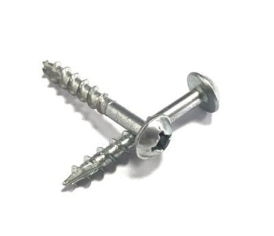 Square Round Washer Head Wood Screws Zinc Plated