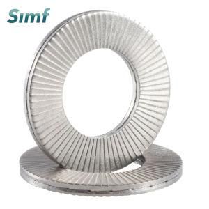 Simflex Customized High Quality DIN25201 Ss 304/316 Double Self-Locking Washer