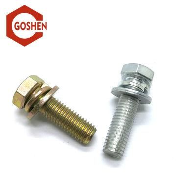 Galvanized Gr 8.8 Hexagon Head Combination Sems Machine Screws