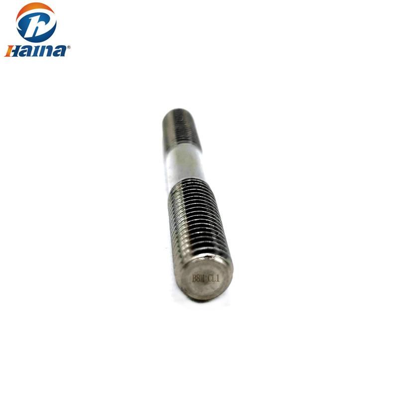 Ss304 Ss316 Stainless Steel Two End Threaded Rod M6 M8 M10 Stud Bolt