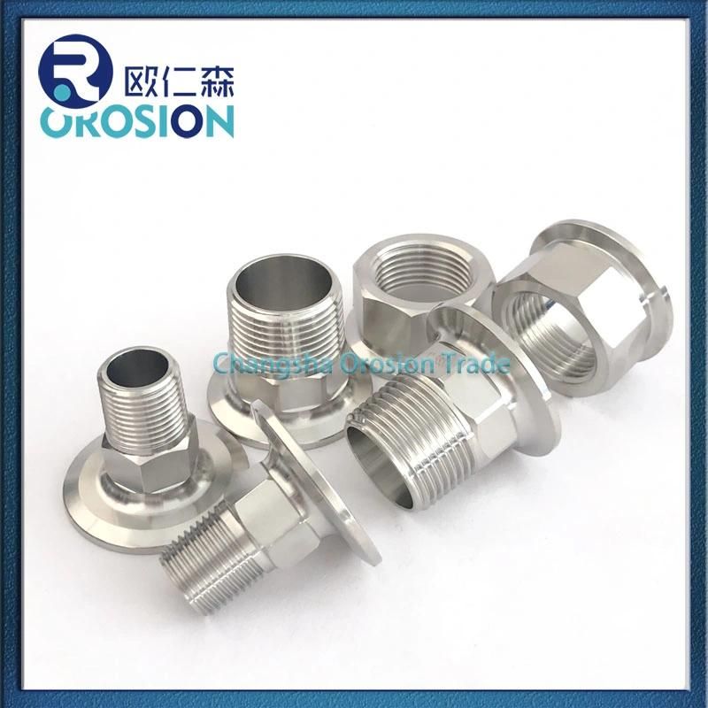 Hexagon High Quality Male Threaded Pipe Fitting Ferrule for Food