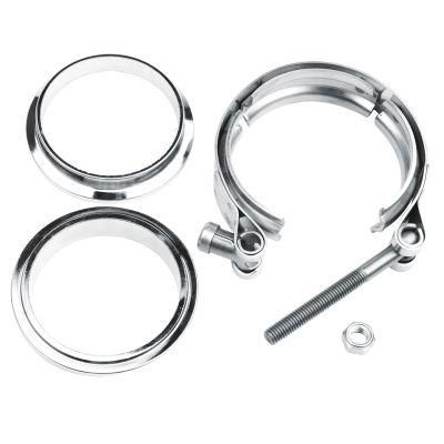 Stainless Steel 3 Inch Male Female Flange Band Clamp for Automotive Turbo Pipe Connect