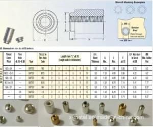SMT SMD PCB Solder Nut Smtso-M2-2et Conductive Tinned Nut