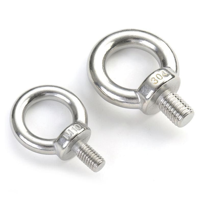 304 316 Stainless Steel Eye Bolt Galvanized Zinc Eye Bolt Tow Hook