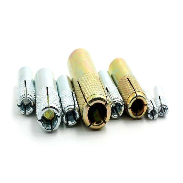 Expansion Drop in Anchor Bolts Knurled Anchor Carbon Steel. Zinc Plated. Galvanized