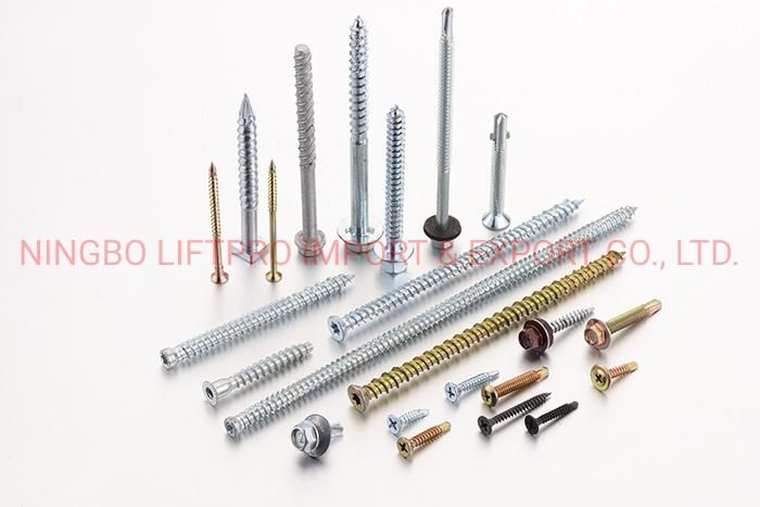 DIN 7981 Pan Head Pozi Drive Type Ab Thread Stainless Steel 304 316 Self Tapping Head Screw