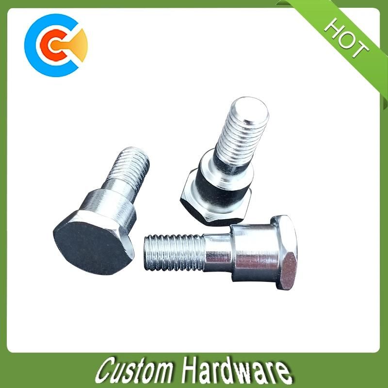 M8X12 Carbon Steel Galvanized Hex Head Step Shoulder Screw