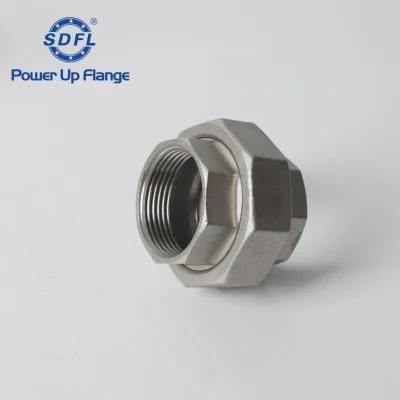 Pipe Fitting Union Sfenry Forged ASME B16.11 Class 3000 SS304 SS316L Stainless Steel Reducing