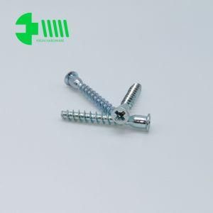 Flat Head Pozi Drive Deep Hole Fastener Confirmat Screw 7*50