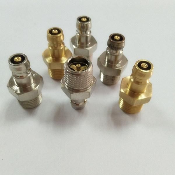 Hasco Plug Brass Water Male Thread Push Fitting with Valve
