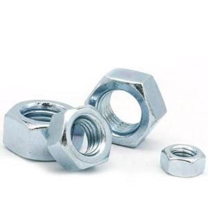 DIN934 4.8 Zinc Plated M10 M12 M14 M15 M16 DIN 934 M17 Hex Nut ISO 4034