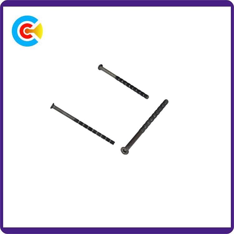 DIN/ANSI/BS/JIS Carbon-Steel/Stainless-Steel Round Flat Head Bamboo Screw