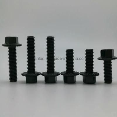 8.8/10.9 M6 Grade Hex Flange Serrated Bolt with Full Thread