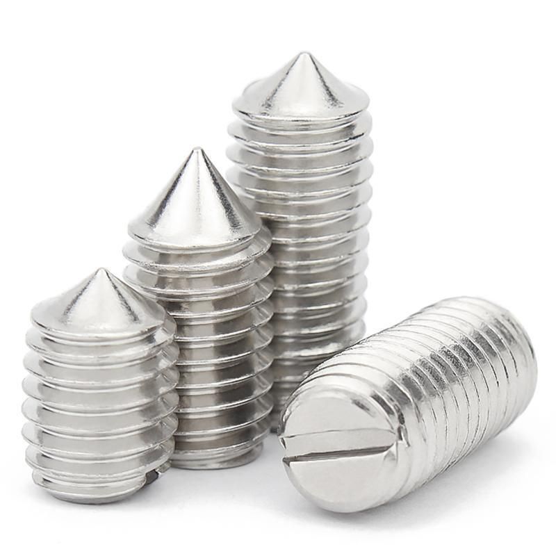 Good Quality A2-70 A2-80 A4-70 A4-80 Cup Point Slotted M10 Set Screw