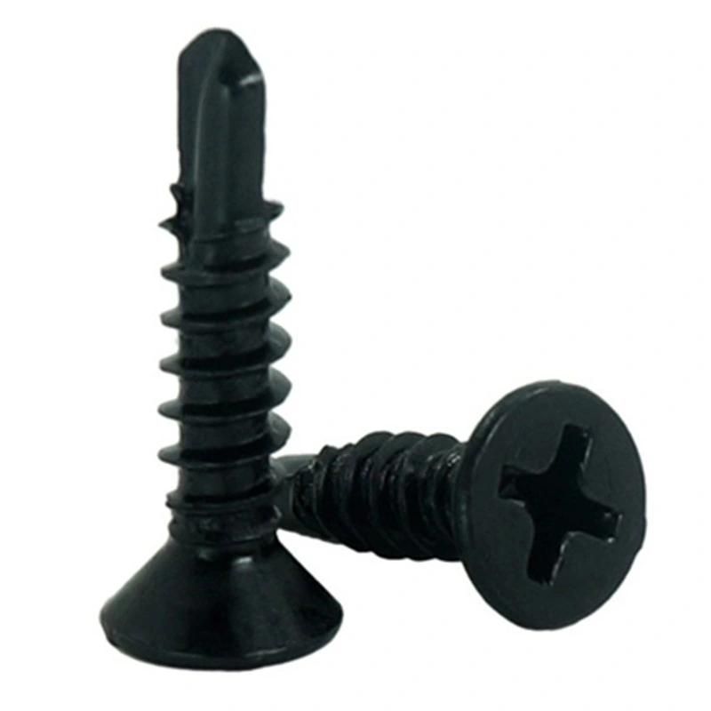 Black Oxide Finish Countersunk Head Self Drilling Screw