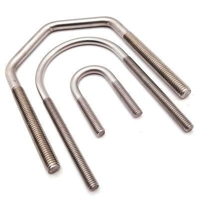High Tensile DIN3570 Ss201 Ss667 SS304 SS316 A2-70 A4-80 Stainless Steel Fastener Square U Bolt