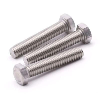 Inox 304 316 Stainless Steel DIN 975 DIN976 DIN933 Stud Bolts Hexgonal Hex Bolt