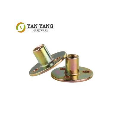 Reasonable Price M10 Round Base T Nut Brad Hole Tee Nut