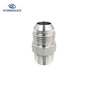 Stainless Steel Male Jic 37 Flare to Male NPT Hydraulic Fitting