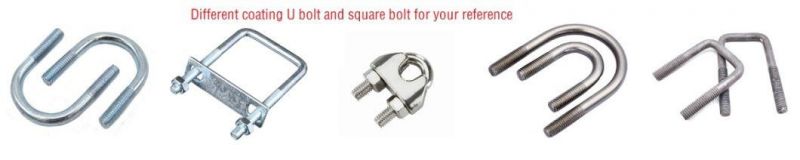 HDG Zinc Plated Galvanized A193 B7 Square U Bolt