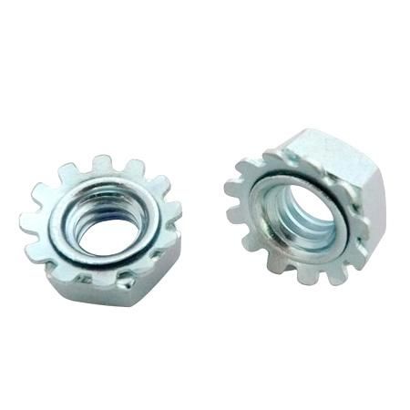 Hex K Lock Nut, Hex Kep Nuts, Kep K Lock Nut, Carbon Steel, Zinc Plated, Galvanized