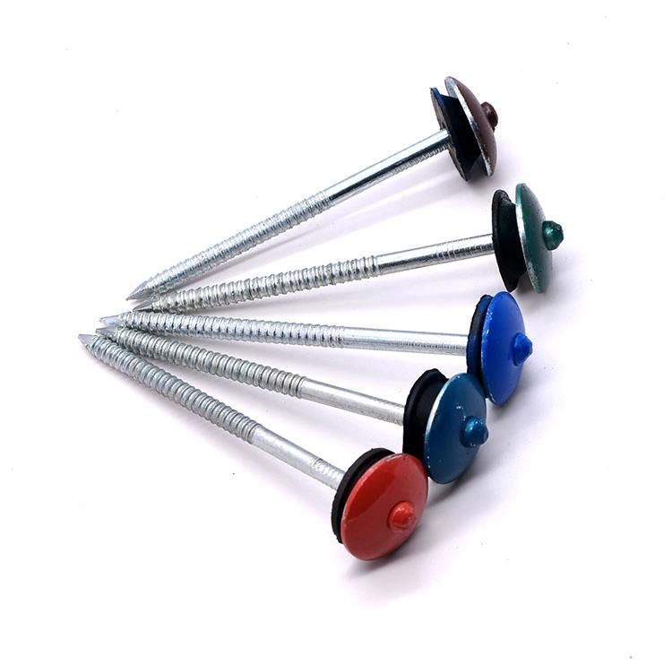 Chinese Factory Supply 2.5 Roofing Nails Galvanized Umbrella Head 25kg spiral Shank Roofing Nails