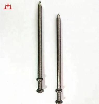 Manufacturer Loose Iron Polished Two-Head Common Nail Bright Double-Head Shank 1lb Box 16D HDG Iron Hard Duplex Head Nails