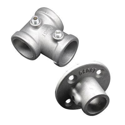 China Factory Products Aluminum Alloy DN25 1&quot; 33.7mm Diameter Pipe Clamps Key Clamps Fittings Easy Connection Clamp Fittings