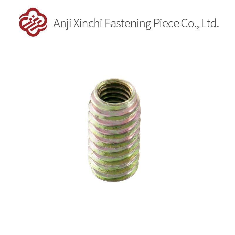 Cylindrical Straight D Nut Carbon Steel Galvanized Full Thread Nut Fasteners