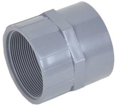 High Quality Plastic Pipe Coupling Adaptor UPVC Pipe Fitting Male Flange Adaptor PVC Pressure Female Thread Flange Adaptor for Water Supply