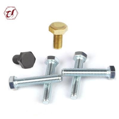 Black Zinc Plated Yellow Gr4.8 Full Thread Hex Bolt