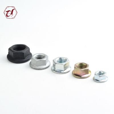 Serrated DIN6923 Zinc Plated Hexagon Flange Nuts with Anti-Skid Teeth